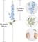 8PCS Blue Delphinium Artificial Flowers 33.5” Larkspur Faux Silk Long Stem Flowers for Tall Vase, Wedding Arrangement, Home Decor, Centerpieces & Party Decorations (Baby Blue)